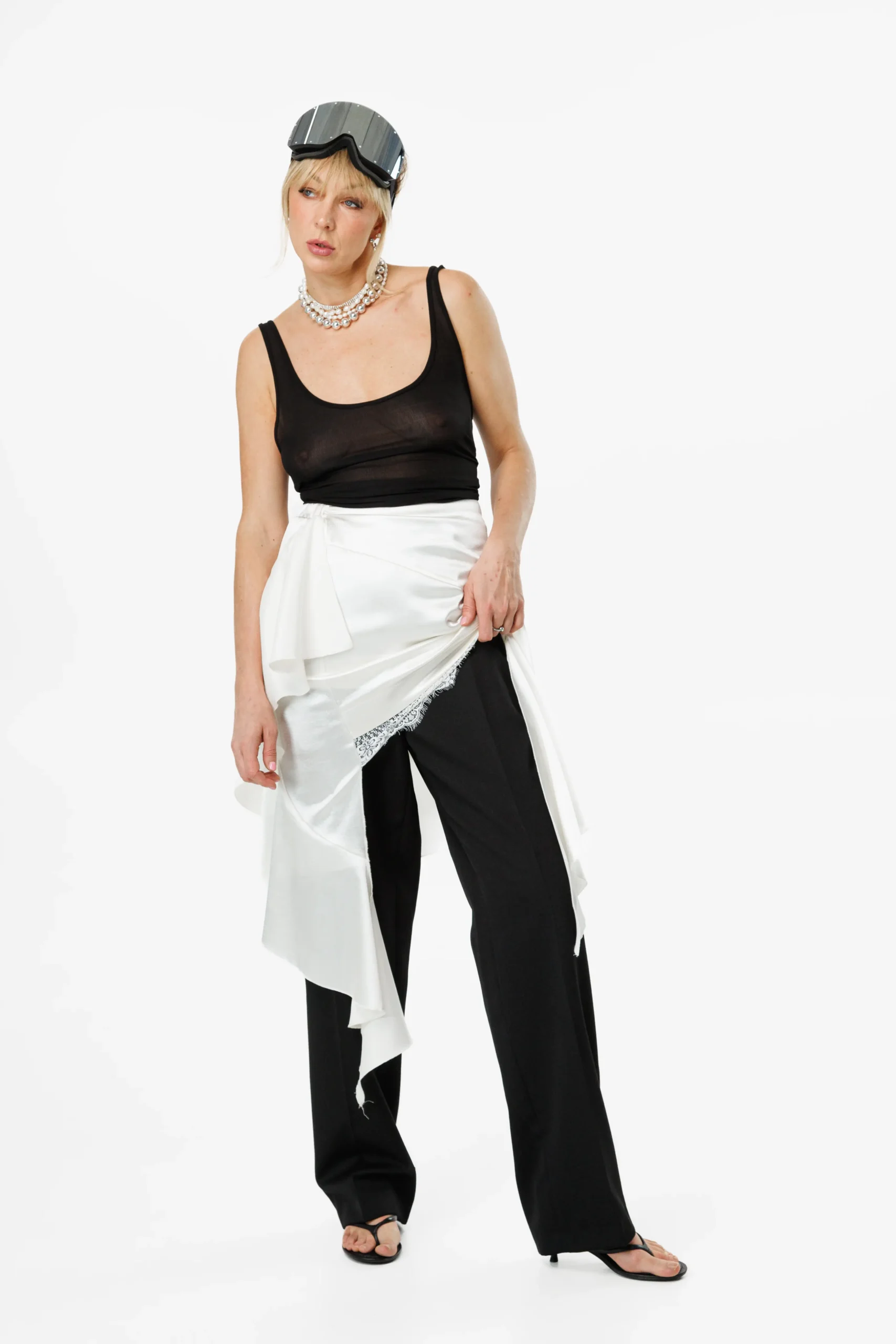 SATIN SKIRT - Image 3